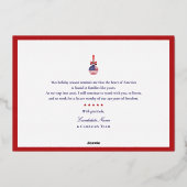 アメリカ250周年愛国記念日2025 赤共和党 箔シーズンカード (裏面)