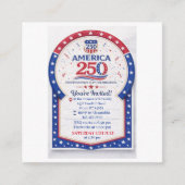 アメリカ250周年独立記念日祝賀会 エンクロージャーカード (正面)