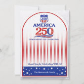 アメリカ250周年独立記念日祝賀会 招待状 (裏面)