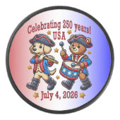 アメリカ250周年記念お土産 – 愛国心 アイスホッケーパック (正面)