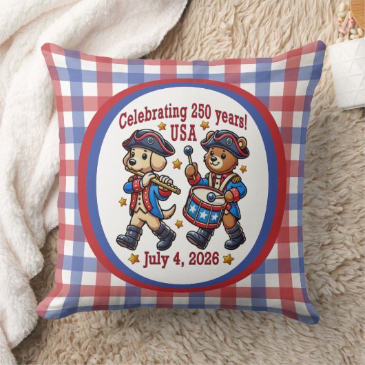アメリカ250周年記念お土産 – 愛国心 クッション (ブランケット)