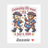 アメリカ250周年記念お土産 – 愛国心 シール (シート)