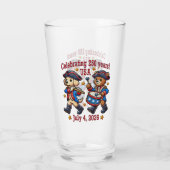 アメリカ250周年記念お土産 – 愛国心 タンブラーグラス (裏面)