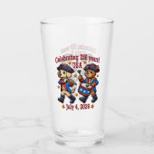 アメリカ250周年記念お土産 – 愛国心 タンブラーグラス (正面)