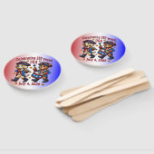 アメリカ250周年記念お土産 – 愛国心 ハンドファン (組立なし)