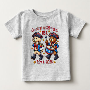 アメリカ250周年記念お土産 – 愛国心 ベビーTシャツ