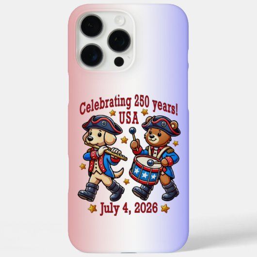 アメリカ250周年記念お土産 – 愛国心 Case-Mate iPhoneケース (裏面)