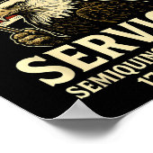 アメリカ250周年記念お祝い愛国U ポスター (角)