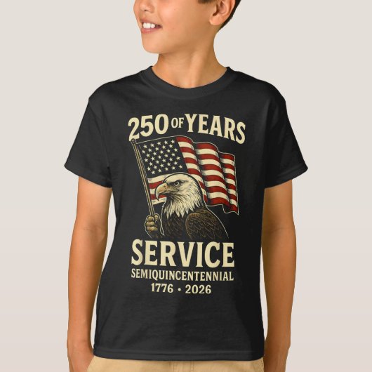 アメリカ250周年記念お祝い愛国U Tシャツ (正面)