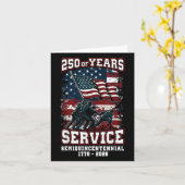 アメリカ250周年記念お祝い250年U カード (黄色い花)