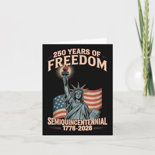 アメリカ250周年記念お祝い250年U カード (正面)