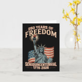 アメリカ250周年記念お祝い250年U カード (黄色い花)