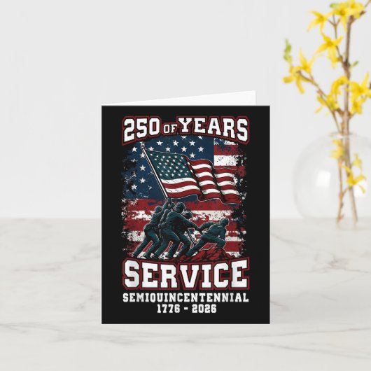 アメリカ250周年記念お祝い250年U カード (黄色い花)