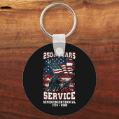 アメリカ250周年記念お祝い250年U キーホルダー (正面)