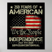 アメリカ250周年記念お祝い250年U ポスター (正面)
