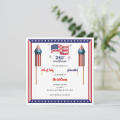 アメリカ250周年記念の招待状 - Red White & Boom 招待状 (スタンド正面)