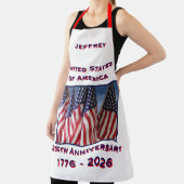 アメリカ250周年記念アメリカ国旗愛国心 エプロン (インサイチュ)