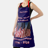 アメリカ250周年記念アメリカ国旗愛国心 エプロン (インサイチュ)