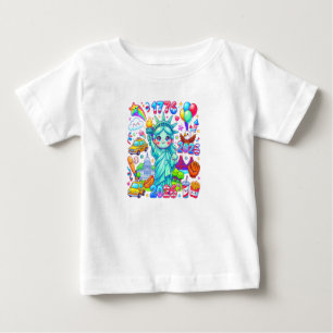 アメリカ250周年記念キッズTシャツ – かわいい愛国心あふれるUSA 1776 ベビーTシャツ