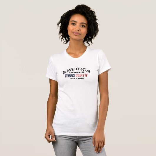 アメリカ250周年記念デザイン Tシャツ (正面フル)