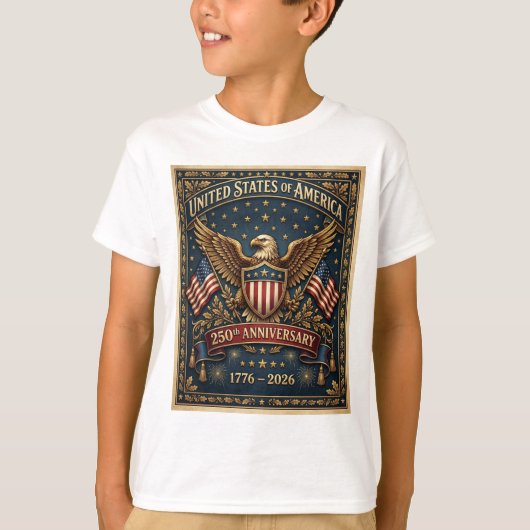 アメリカ250周年記念バージョン1 Tシャツ (正面)