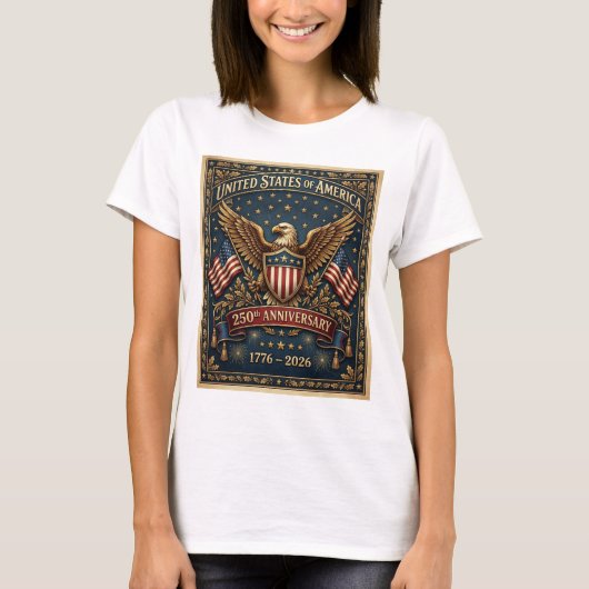 アメリカ250周年記念バージョン1 Tシャツ (正面)