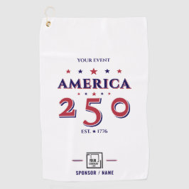 アメリカ250周年記念パトリオティック企業ロゴ 2026 ゴルファー ゴルフタオル
