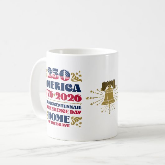 アメリカ250周年記念マグカップ コーヒーマグカップ (正面左)