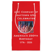 アメリカ250周年記念国旗 スモールペーパーバッグ (正面)