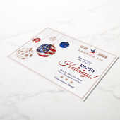 アメリカ250周年記念愛国記念品 箔シーズンカード (回転した状態)