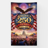 アメリカ250周年記念祝賀 - 愛国的な 横断幕 (縦)