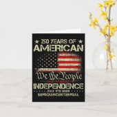 アメリカ250周年記念祝賀 250年 米国 カード (黄色い花)