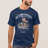 アメリカ250周年記念革命戦争Tシャツ Tシャツ (正面)
