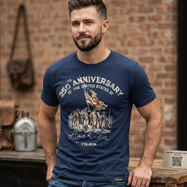 アメリカ250周年記念革命戦争Tシャツ Tシャツ