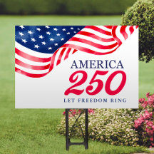 アメリカ250周年記念 アメリカ国旗 ヤードサイン