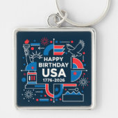 アメリカ250周年記念 キーホルダー (正面)