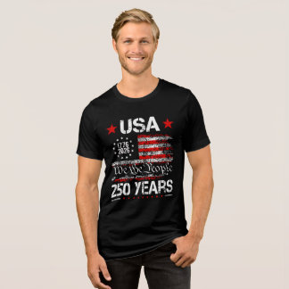 アメリカ250周年記念 メンズ トライブレンドTシャツ
