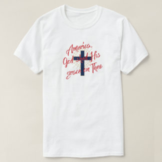 アメリカ250周年記念 赤 白 青 ゴールド Tシャツ