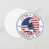 アメリカ250周年記念 1776-2026 招待状 (正面/裏面)