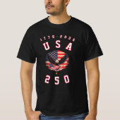 アメリカ250周年記念 USA 250 1776 2026 Tシャツ (正面)