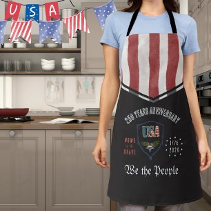 アメリカ250周年記念「We the People」愛国者パーティーBBQ エプロン