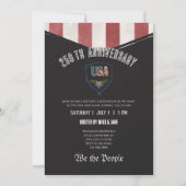 アメリカ250周年記念「We the People」手描きイーグルとリバティベル 招待状 (裏面)