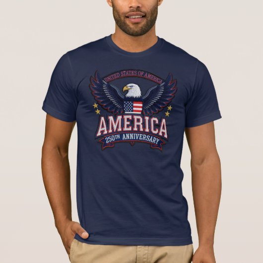 アメリカ250周年記念Tシャツ Tシャツ (正面)