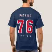 アメリカ250周年記念USAホッケージャージ Tシャツ (裏面)