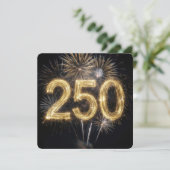 アメリカ250周年誕生日花火 招待状 (スタンド正面)