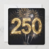 アメリカ250周年誕生日花火 招待状 (正面)