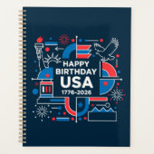 アメリカ250周年 プランナー手帳 (正面)
