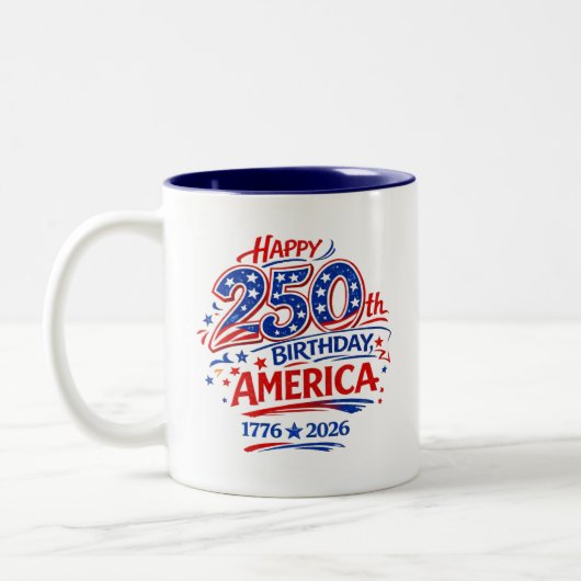 アメリカ250周年 愛国 ツートーンマグカップ (左)