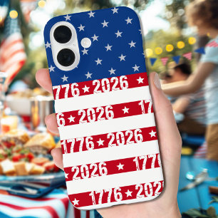 アメリカ250周年 星条旗 1776 2026 ナンバー iPhone 16ケース
