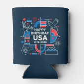 アメリカ250周年 缶クーラー (裏面)